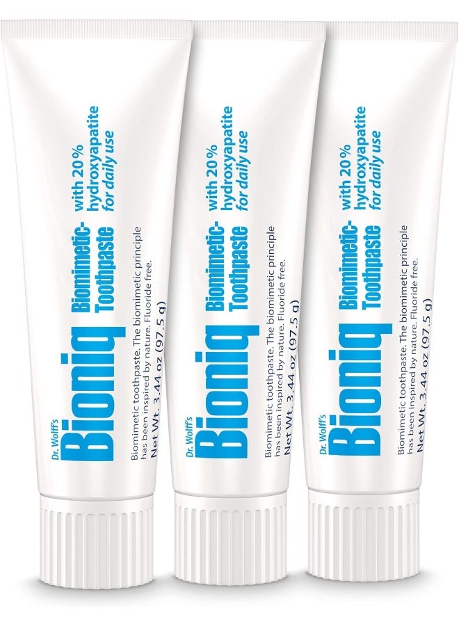 Bioniq Classic Biomimetic Toothpaste with 20 Percent Hydroxyapatite for Daily Use, 3.44 Ounce (Pack of 3) - Image 2